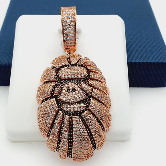 "14K Gold Plated Cubic Zircon Pendant, INUS1BR200 - Picture 1 of 9